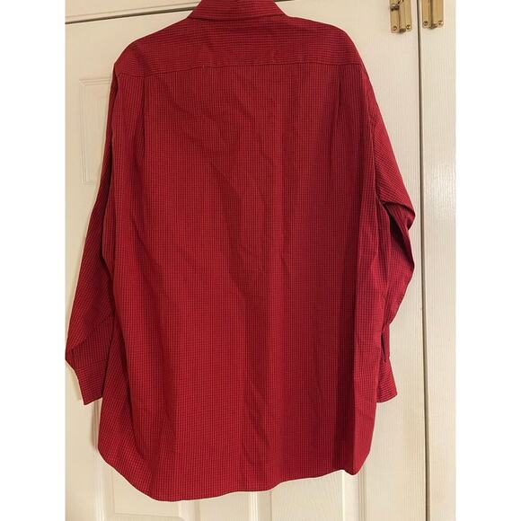 Tommy Hilfiger red and blue long sleeve button down shirt size 16 - Picture 8 of 8